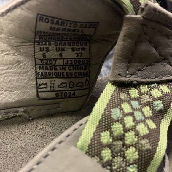 Merrell Vibram Wedge Thong Sandals Size 6 EUC - Picture 2 of 4